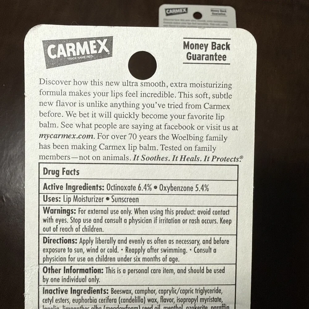 Lot of 4 CARMEX Ultra Moisturizing Smooth New Flavor Vanilla Lip Balm 2011 #2